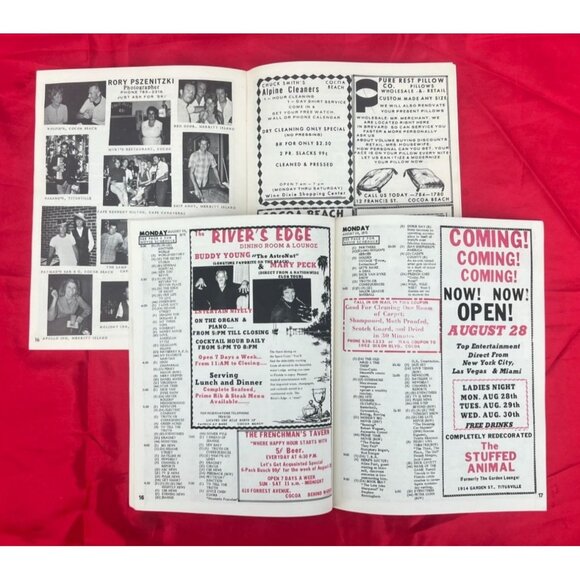 1970 & 1972 Orbit TV Guides Cocoa Beach FL Space Coast Nightlife Ads - Picture 2 of 5